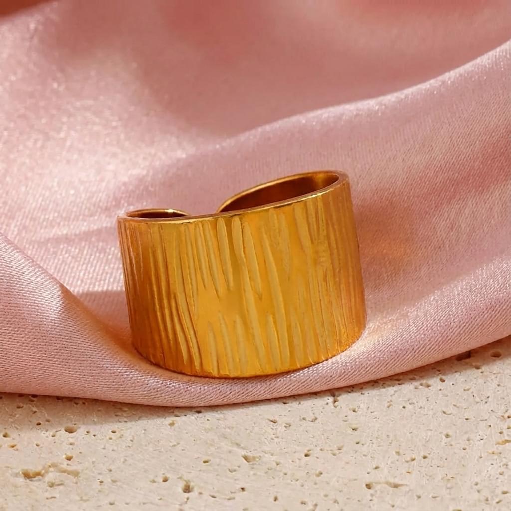 Textured Cuff Ring