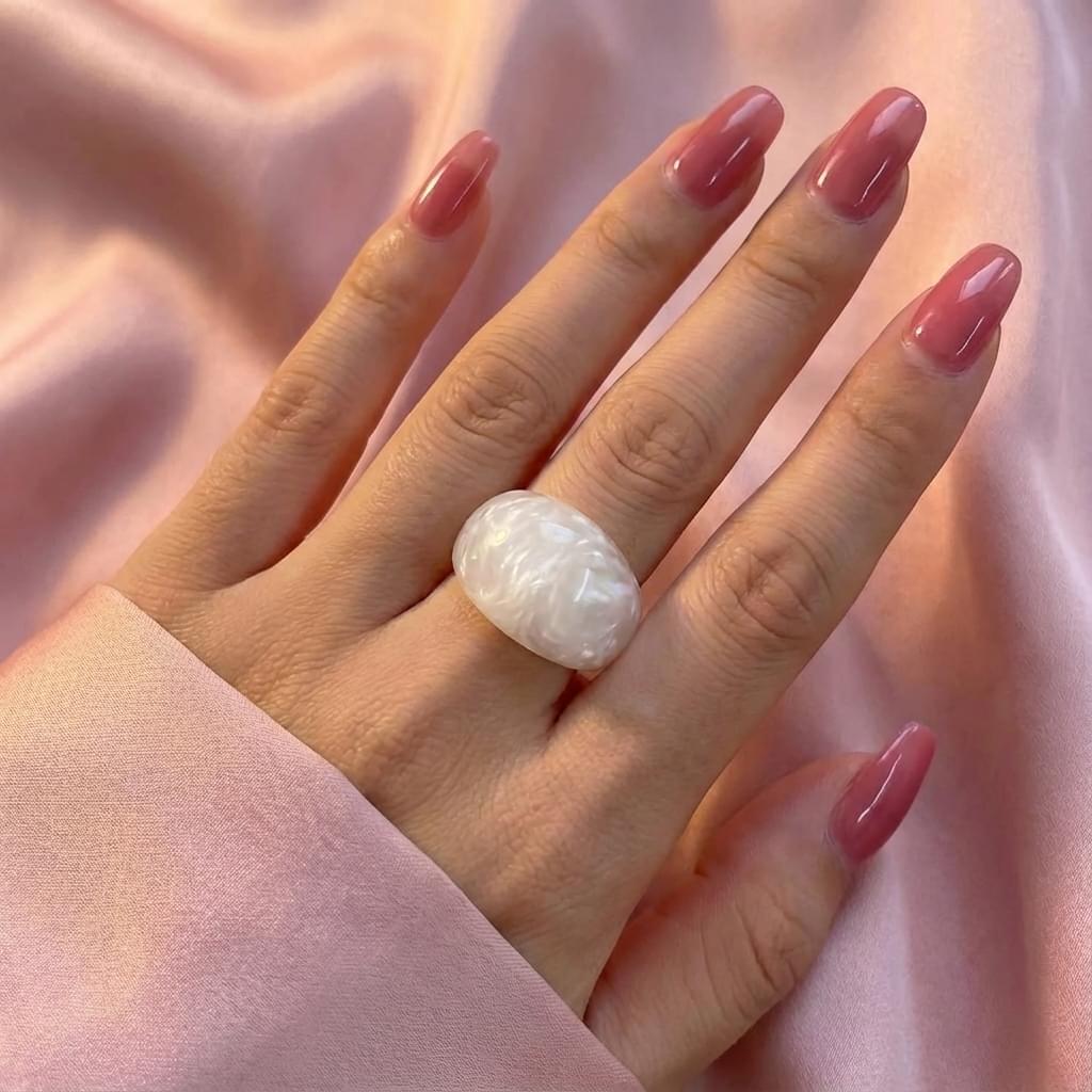 Icy Gem Resin Ring