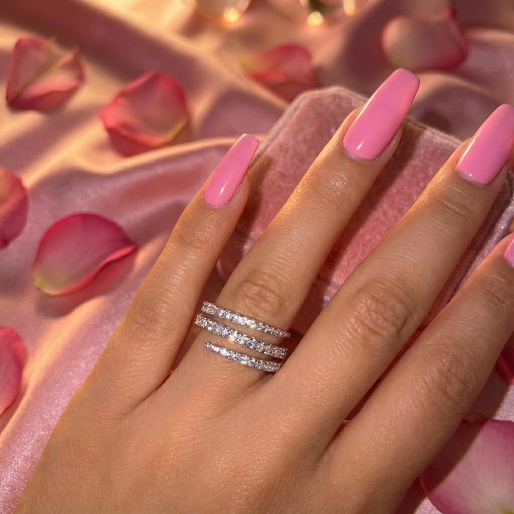 Triple Stack Zircon Ring