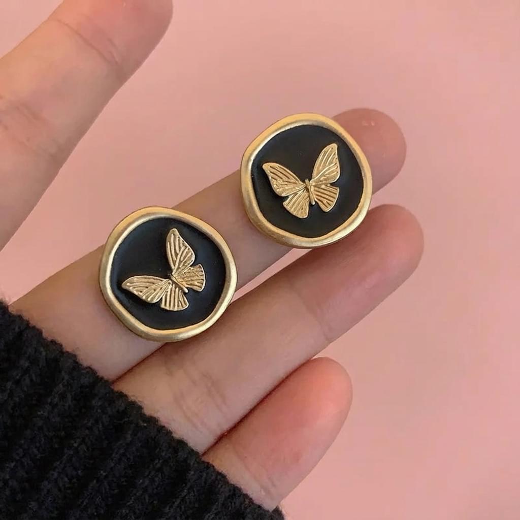 Midnight Flutter Studs